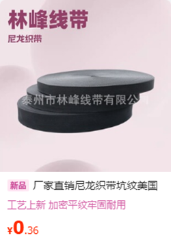 尼龙坑纹织带